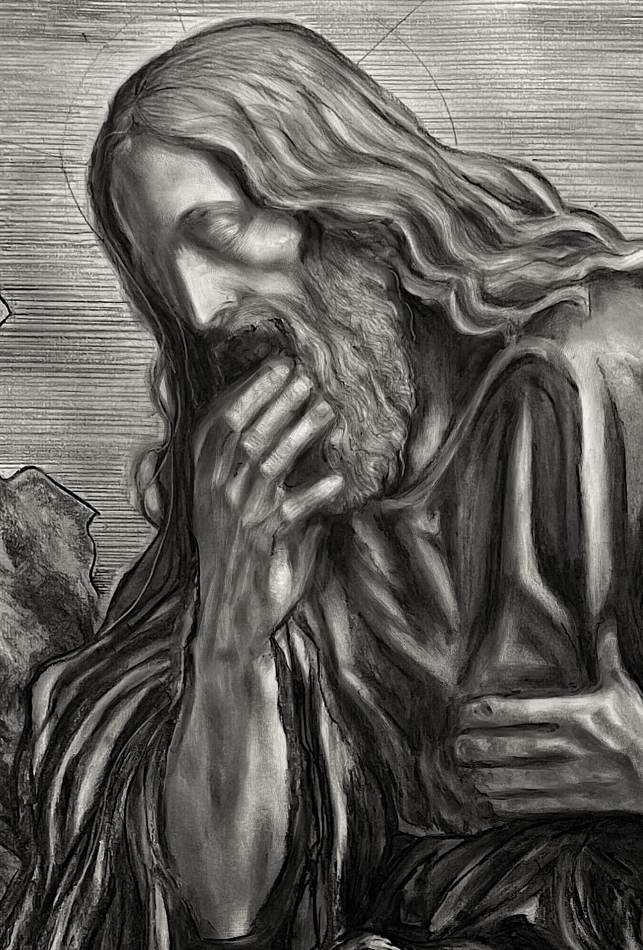 Paula Mosica — artist, Berlin — Year of the Lord, 2026 — Face and Gaze Year of the Lord: face and gaze detail