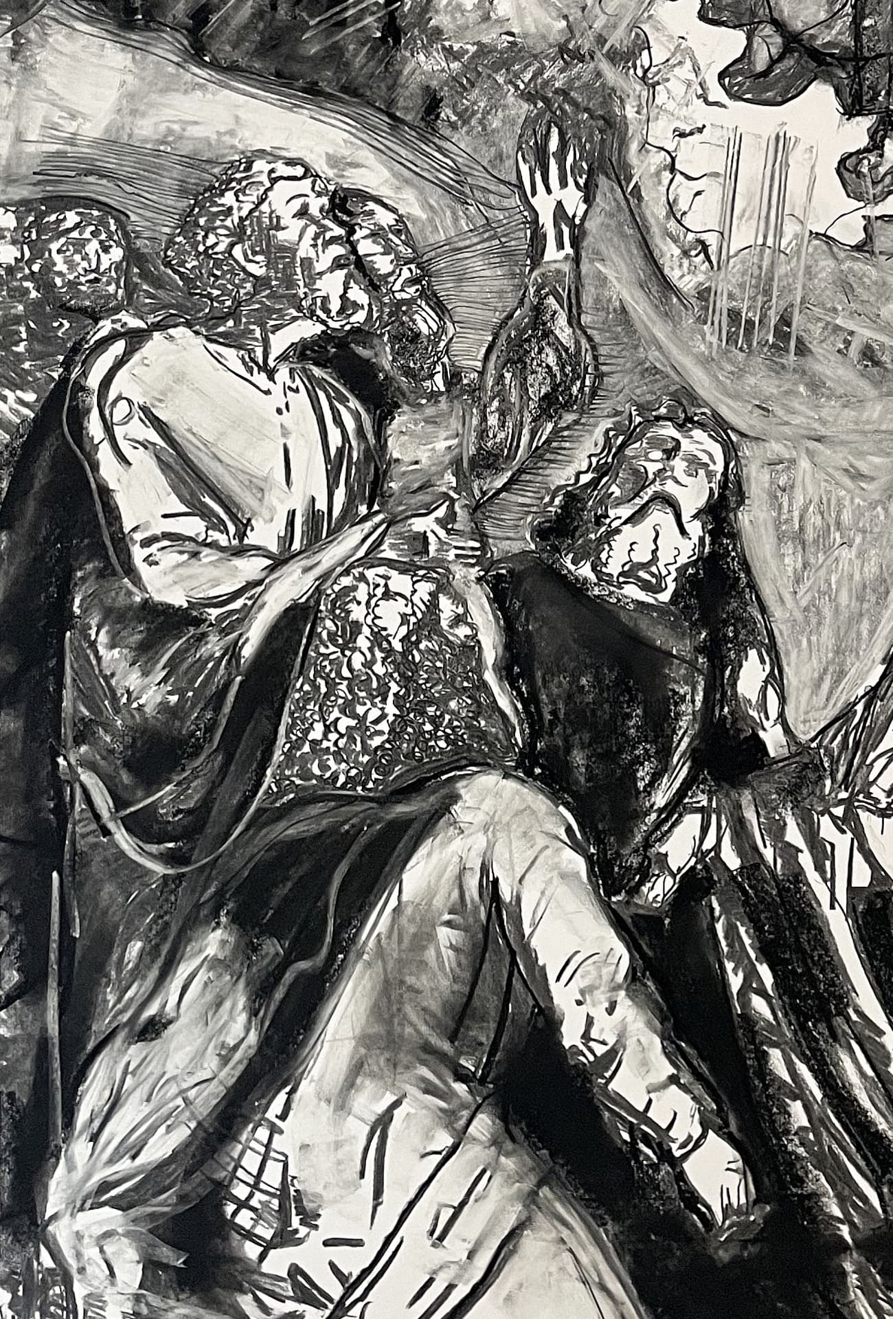 Paula Mosica — artist, Berlin — The Resurrection of Christ, 2026 — The Witnesses The Resurrection of Christ: the witnesses detail