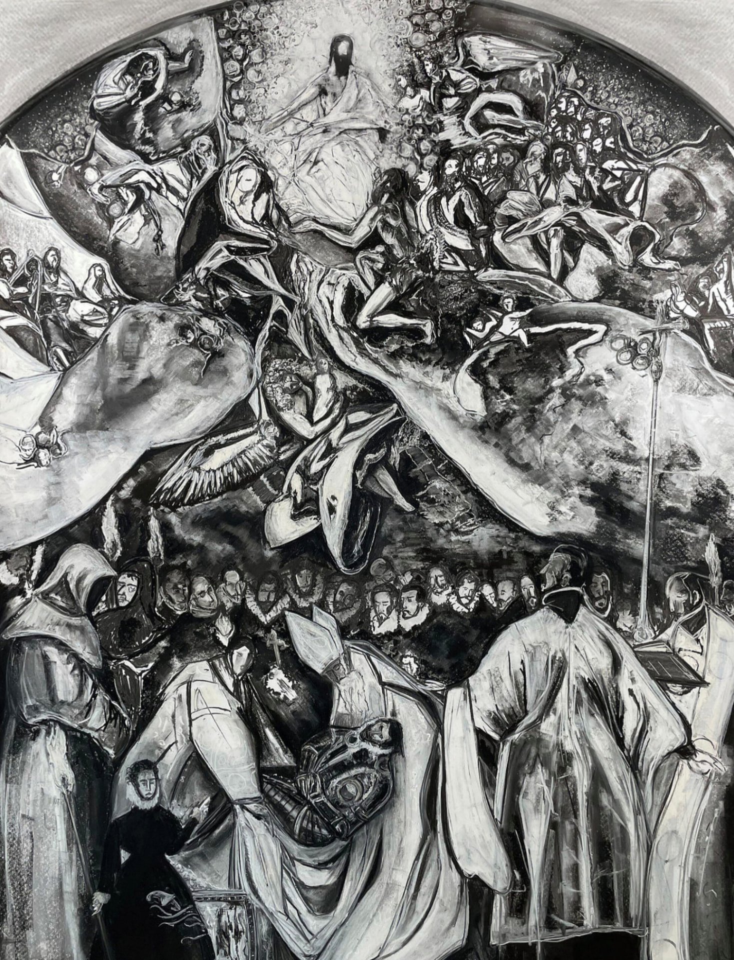 The Burial of the Count of Orgaz by Paula Mosica